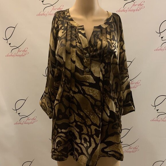 Multiples. Size Small but Relaxed. Exceptional Tunic. Pleated & Gathered. B63 - Picture 1 of 7